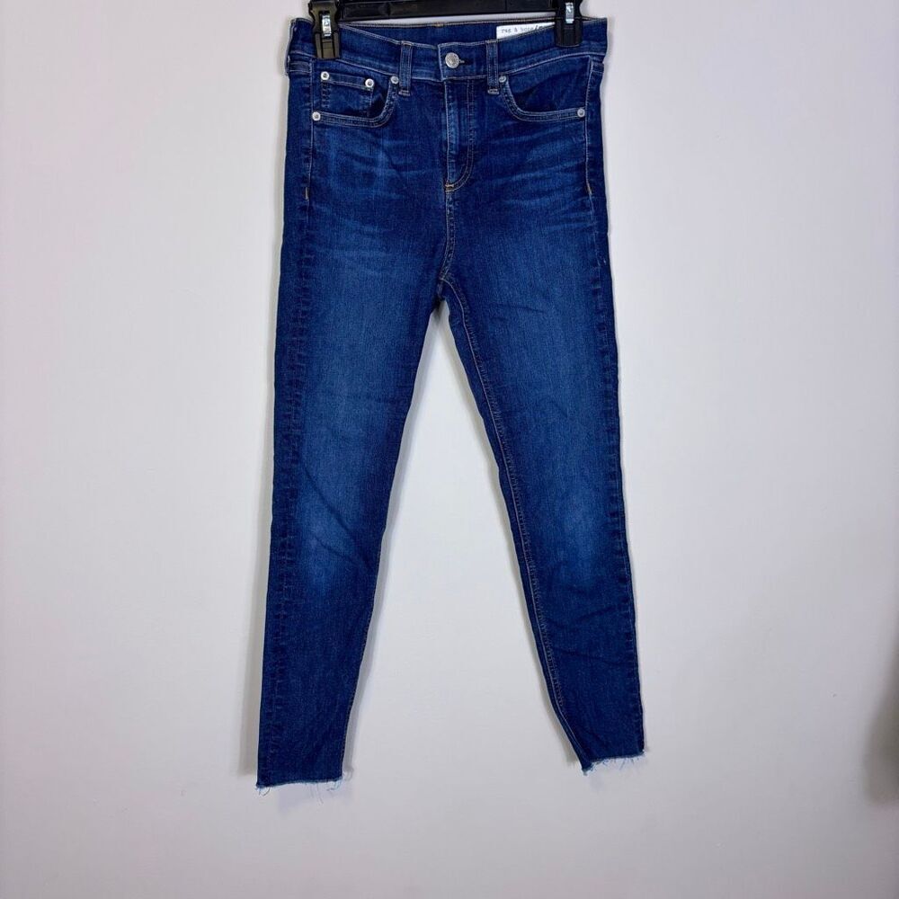 Rag & Bone Women's 10" Ankle Skinny Raw Hem Jeans Size‎ 26
